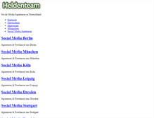 Tablet Screenshot of heldenteam.com